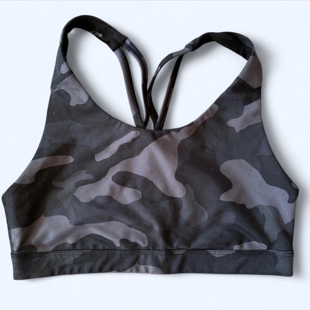 Old Navy Gray, Black, and Camo Sports Bras - Picture 2 of 8